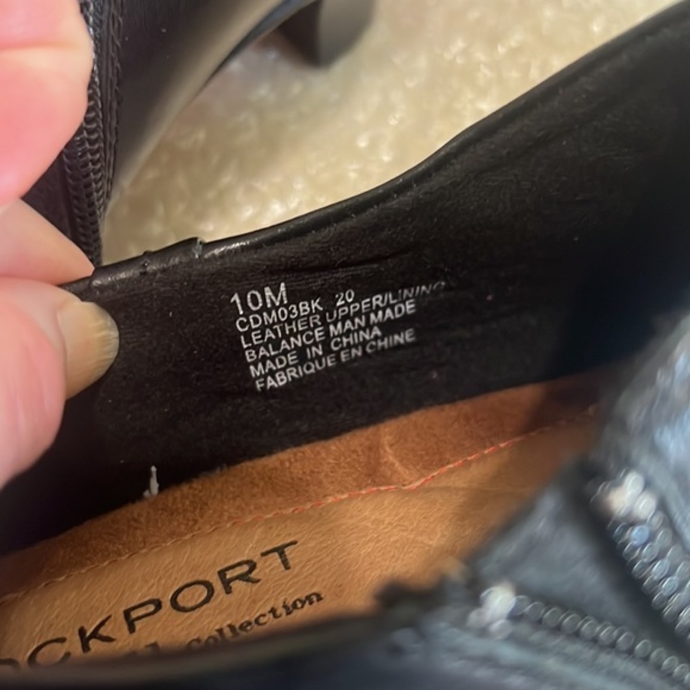 ROCKPORT COBB HILL COLLECTION WOMENS MELISSA BLACK LEATHER SHOES SIZE 10 Medium - Picture 11 of 12